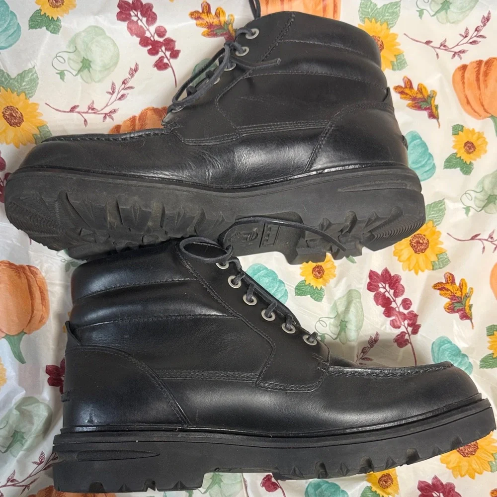 Timberland Men's Black Leather Boots
